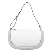 JW Anderson Vit Bumper-15 Läder Axelväska White, Dam