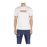 Dsquared2 Vit T-shirt med bokstavsprint White, Herr