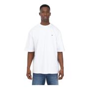 Tommy Jeans T-shirt med minimalistisk stil och broderad logotyp White,...
