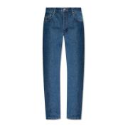 A.p.c. Avslappnade straight leg jeans Blue, Dam