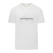 Givenchy Slim Fit Print T-Shirt White, Herr