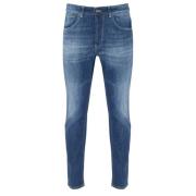Dondup Stone Washed Denim Carrot Fit Jeans Blue, Herr