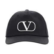 Valentino Garavani VLogo Signature Baseball Hat Black, Unisex