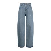 MM6 Maison Margiela Jeans med slitna detaljer Blue, Dam
