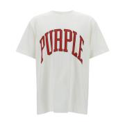 Purple Brand Logo Print T-shirt och Polo i Vit White, Herr