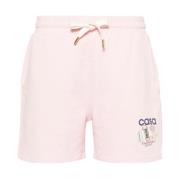 Casablanca Tryckta Sports Shorts Pink, Dam