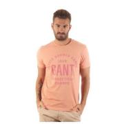 Gant Herr Bomull T-shirt Pink, Herr