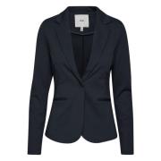 Ichi Dam Blazer Höst/Vinter Kollektion Blue, Dam