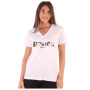 Blauer Dam Bomull T-shirt White, Dam