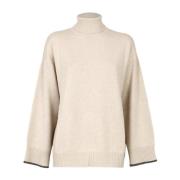 Brunello Cucinelli Kashmirtröja för Kvinnor Beige, Dam