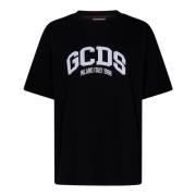 Gcds Svart Logo Patch T-Shirt Black, Herr
