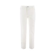 Ermanno Scervino Straight Jeans White, Dam
