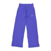 Nike Wide-Leg Fleece Pant Blue, Dam