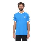Adidas Originals Ljusblå Adicolor Classics 3-Stripes T-shirt för män B...