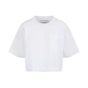 Iceberg Vit T-shirt med broderad logotyp White, Dam