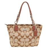 Coach Pre-owned Pre-owned Canvas totevskor Beige, Dam