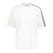 Y-3 Logo Stripe T-shirt White, Herr