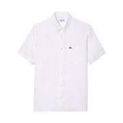 Lacoste Vit Linneskjorta för Män White, Herr