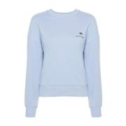 Chiara Ferragni Collection Blåa Sweaters med 317 Logo Classic Blue, Da...