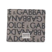 Dolce & Gabbana Brun Logo Jacquard Plånbok Brown, Herr