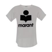Isabel Marant Étoile Stilfull Linne T-Shirt för Kvinnor White, Dam