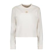 Fendi Reversibel Sweatshirt med Broderad Logotyp White, Dam