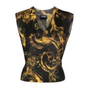 Versace Jeans Couture Svarta Sweatshirts för Kvinnor Multicolor, Dam