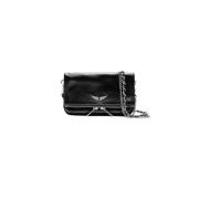 Zadig & Voltaire Svart Rock Nano Pouch Axelväska Black, Dam