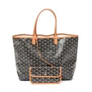 Goyard Vintage Pre-owned Canvas axelremsvskor Brown, Dam