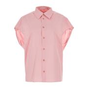 Marni Rosa Poplin Skjorta - Stilfull och Trendig Pink, Dam