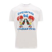 Dsquared2 Vit Crew-neck T-shirt White, Herr