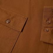 Engineered Garments Twill cagoule skjorta slipad Huvtröja Brown, Herr