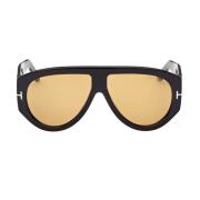 Tom Ford Solglasögon Bronson Large Black, Herr