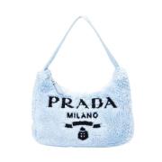 Prada Vintage Pre-owned Canvas prada-vskor Blue, Dam