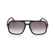 Tom Ford FALCONERLarge Solglasögon Black, Dam