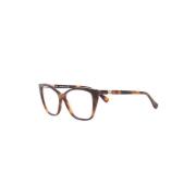 Max Mara Brun/Havana Optisk Båge Stilfullt Design Brown, Dam