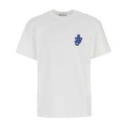 JW Anderson Vit bomull T-shirt White, Herr