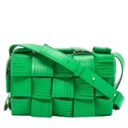 Bottega Veneta Vintage Pre-owned Laeder axelremsvskor Green, Dam