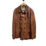 Burberry Vintage Pre-owned Laeder ytterklder Brown, Dam