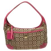 Coach Pre-owned Pre-owned Canvas handvskor Pink, Dam