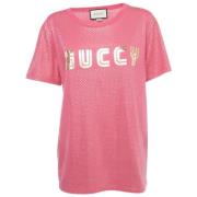 Gucci Vintage Pre-owned Bomull toppar Pink, Dam