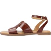 Geox Stiliga platta sandaler för kvinnor Brown, Dam