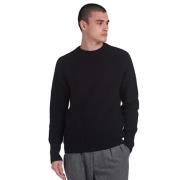 Barbour Chunky Ribbed Tynedale Sweater Black, Herr