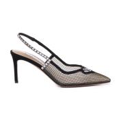 Aquazzura Svarta Meshklackar Black, Dam