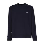 Autry Blå Bomullslogo Sweatshirt Blue, Herr