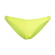 Alexander Wang Neon Gula Logo-Stickade Bikiniunderdelar Green, Dam