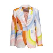 Herzen's Angelegenheit Stilfull Multi Blazer med Pastellmönster Multic...