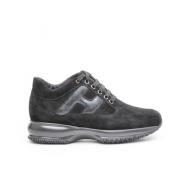 Hogan Interaktiva Sneakers i Svart Mocka Black, Dam