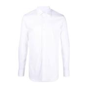 Prada Vit Loose-Fit Poplin Skjorta White, Herr