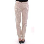 Dolce & Gabbana Beiga Bomulls Chinos Beige, Dam